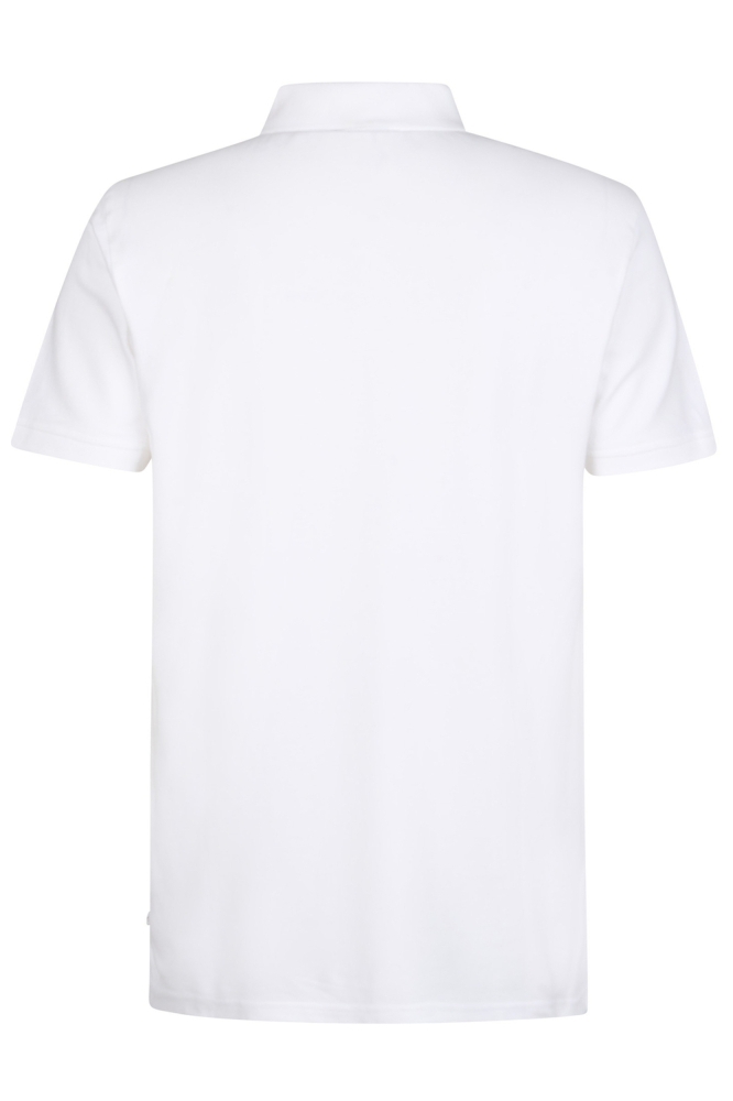POLO MET KORTE MOUWEN M 1050 POL945 0000 BRIGHT WHITE